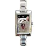 Wow Kitty Cat From Fonebook Rectangle Italian Charm Watch Front