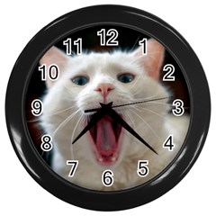 Wow Kitty Cat From Fonebook Wall Clock (black) by 2853937