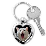 Wow Kitty Cat From Fonebook Key Chain (Heart) Front