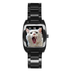 Wow Kitty Cat From Fonebook Stainless Steel Barrel Watch by 2853937