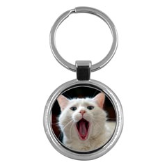 Wow Kitty Cat From Fonebook Key Chain (round) by 2853937