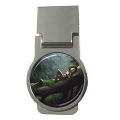 Wooden Child Resting On A Tree From Fonebook Money Clips (round)  by 2853937