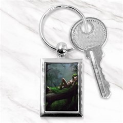 Wooden Child Resting On A Tree From Fonebook Key Chain (rectangle) by 2853937