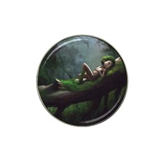 Wooden Child Resting On A Tree From Fonebook Hat Clip Ball Marker (4 Pack) by 2853937