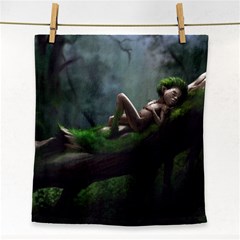 Wooden Child Resting On A Tree From Fonebook Face Towel by 2853937