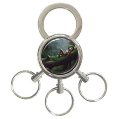 Wooden Child Resting On A Tree From Fonebook 3-ring Key Chain by 2853937