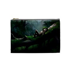 Wooden Child Resting On A Tree From Fonebook Cosmetic Bag (medium) by 2853937