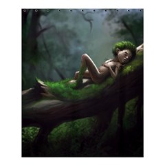 Wooden Child Resting On A Tree From Fonebook Shower Curtain 60  X 72  (medium)  by 2853937