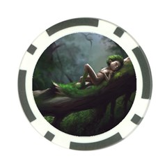 Wooden Child Resting On A Tree From Fonebook Poker Chip Card Guard by 2853937