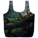 Wooden Child Resting On A Tree From Fonebook Full Print Recycle Bag (XL) Front