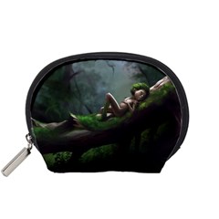 Wooden Child Resting On A Tree From Fonebook Accessory Pouch (small) by 2853937