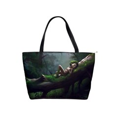 Wooden Child Resting On A Tree From Fonebook Classic Shoulder Handbag by 2853937