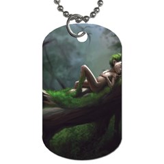 Wooden Child Resting On A Tree From Fonebook Dog Tag (two Sides) by 2853937