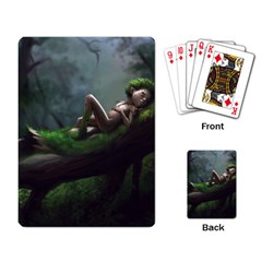 Wooden Child Resting On A Tree From Fonebook Playing Cards Single Design (rectangle) by 2853937