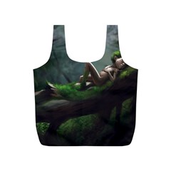 Wooden Child Resting On A Tree From Fonebook Full Print Recycle Bag (s) by 2853937