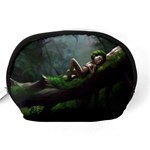 Wooden Child Resting On A Tree From Fonebook Accessory Pouch (Medium) Back