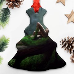 Wooden Child Resting On A Tree From Fonebook Ornament (christmas Tree)  by 2853937