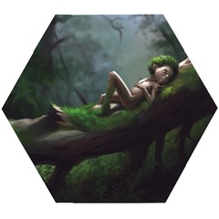 Wooden Child Resting On A Tree From Fonebook Wooden Puzzle Hexagon by 2853937