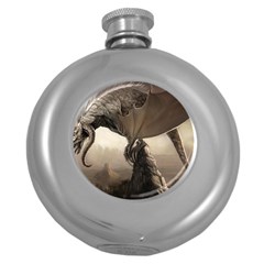 Lord Of The Dragons From Fonebook Round Hip Flask (5 Oz) by 2853937