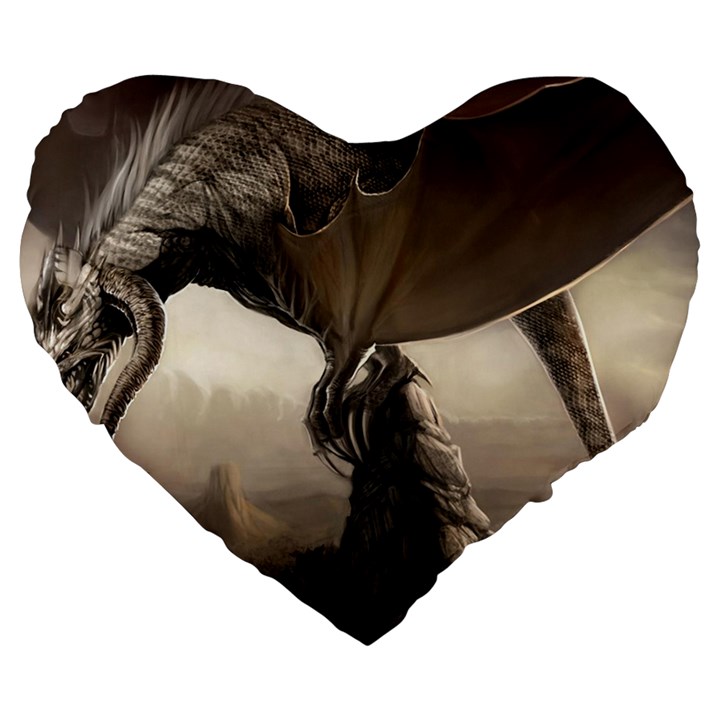 Lord Of The Dragons From Fonebook Large 19  Premium Heart Shape Cushions