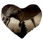 Lord Of The Dragons From Fonebook Large 19  Premium Flano Heart Shape Cushions Front