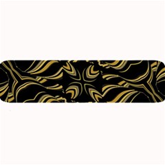 Black And Orange Geometric Design Large Bar Mats