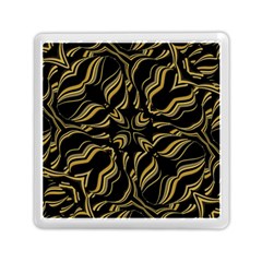 Black And Orange Geometric Design Memory Card Reader (square)