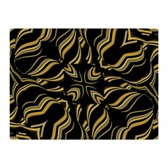 Black And Orange Geometric Design Double Sided Flano Blanket (mini) 