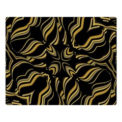 Black And Orange Geometric Design Double Sided Flano Blanket (large)  by dflcprintsclothing