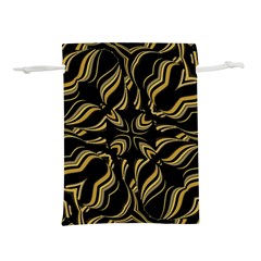 Black And Orange Geometric Design Lightweight Drawstring Pouch (s) by dflcprintsclothing