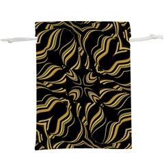 Black And Orange Geometric Design  Lightweight Drawstring Pouch (xl) by dflcprintsclothing