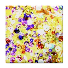 Sequins And Pins Tile Coaster by essentialimage