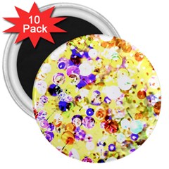 Sequins And Pins 3  Magnets (10 Pack)  by essentialimage