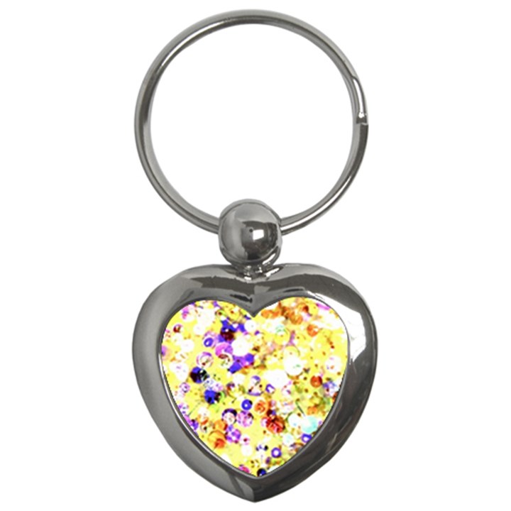 Sequins and Pins Key Chain (Heart)