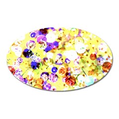 Sequins And Pins Oval Magnet by essentialimage