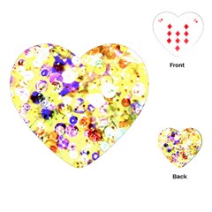 Sequins And Pins Playing Cards Single Design (heart)