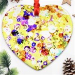 Sequins and Pins Heart Ornament (Two Sides) Front