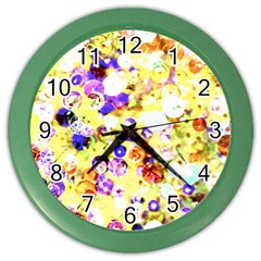 Sequins And Pins Color Wall Clock by essentialimage