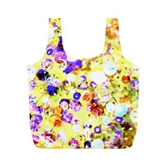 Sequins And Pins Full Print Recycle Bag (m) by essentialimage