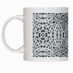 Dots Motif Geometric Print Design White Mugs by dflcprintsclothing