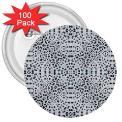 Dots Motif Geometric Print Design 3  Buttons (100 Pack)  by dflcprintsclothing