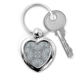 Dots Motif Geometric Print Design Key Chain (heart)