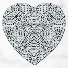 Dots Motif Geometric Print Design Jigsaw Puzzle (heart) by dflcprintsclothing