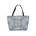 Dots Motif Geometric Print Design Classic Shoulder Handbag Back