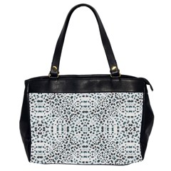 Dots Motif Geometric Print Design Oversize Office Handbag (2 Sides)