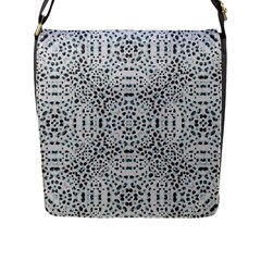 Dots Motif Geometric Print Design Flap Closure Messenger Bag (l) by dflcprintsclothing