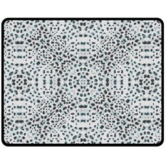 Dots Motif Geometric Print Design Double Sided Fleece Blanket (medium) 