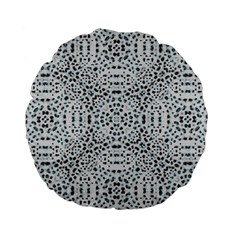 Dots Motif Geometric Print Design Standard 15  Premium Flano Round Cushions by dflcprintsclothing