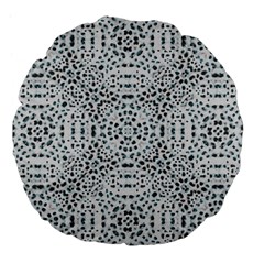 Dots Motif Geometric Print Design Large 18  Premium Flano Round Cushions