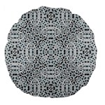 Dots Motif Geometric Print Design Large 18  Premium Flano Round Cushions Front